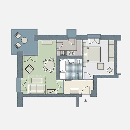 Kaiservillen - Mit 1 Schlafzimmer Und Balkon D114 * Heringsdorf (Usedom)